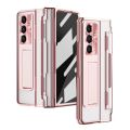High Quality Transparent Plating Ultra Slim Phone Case For Samsung Galaxy Z Fold 7 6 5 Hinge Full-Pack Anti-Drop Protect Cover. 