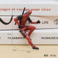 6 Desk Decoration Deadpool Car Home Office Marvel 8cm X-MAN Funny Cute Figure Model Toys. 