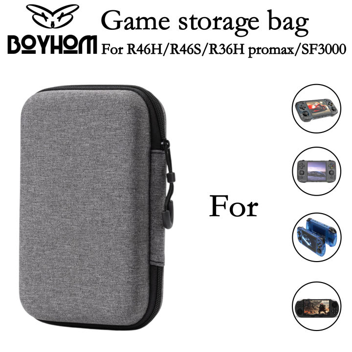For R46H R46S R36roMAX SF3000 Game Console Storage Bag EVA Hard Shockproof Protective Case Carrying Bag Mini Pouch