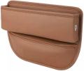 Premium Leather Car Seat Organizer And Storage Adjustable Seat Gap Filler. 