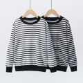 Spring and Summer Kids Hoodie Boys and Girls Comfortable Striped Blouse. 