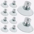 10 Pcs Clear Suction Cups PVC Vacuum Suction Cup Holder Plastic Suction Cups with Screws for Bathroom Kitchens Offices. 