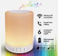 Wireless/Rechargeable Bluetooth Speaker with Night Touch Lamp. 
