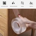 1 meter Washable Traceless Nano Adhesive Tape,Double Sided Nano Gel Tape,Multipurpose Nano Grip Tape Roll,Stick to Glass, Metal, Kitchen Cellphone,Pads or Tile Nano Tape (Pack of 1). 