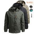 New Windbreaker Men's Climbing Field Jackets  Coats Outerwear Waterproof  Jacket Coat Men Hunting Fishing Clothe. 