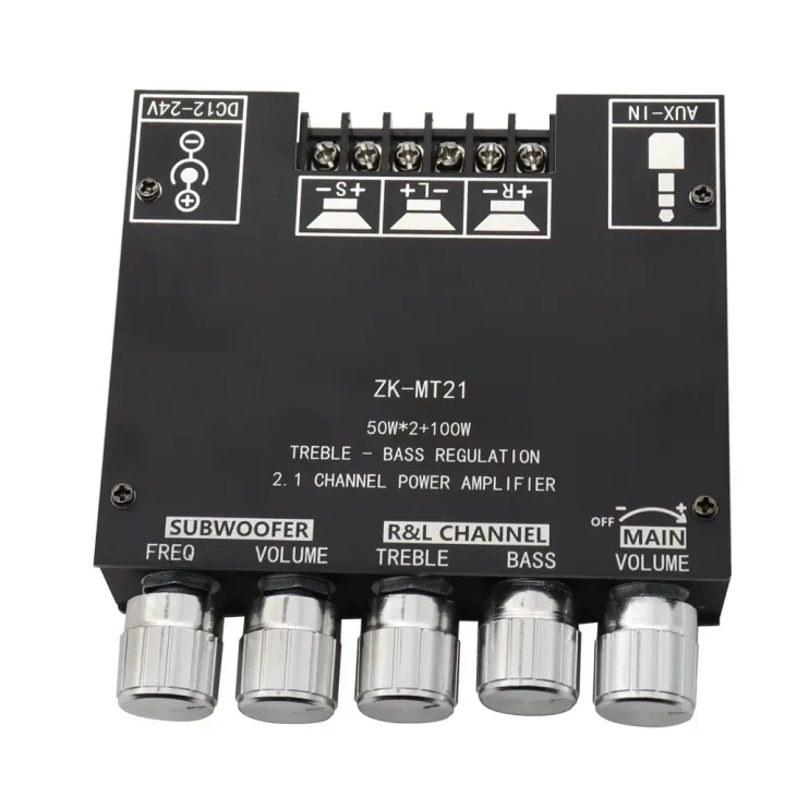 MT21%20Digital%20Power%20Amplifier%20Board%202x50W+100W%202.1%20Channel%20Subwoofer%20AUX%2012V%2024V%20Audio%20Stereo%20Bluetooth%205.0%20Bass%20Amplifier%20-%20Image%204