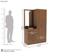 customized wooden wardrobe & dressing table. 