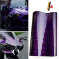 Quality Carbon Fiber Sticker Vinyl Paper for Car Vinyl Wrap Glossy Auto Wrapping Car Film Covering Laser Purple Motorcycle Vinyl. 