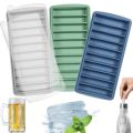 Ice Cube Tray Long Ice Stick Tray Silicone with Lid Rectangular Narrow Stick Easy Release Ice Mold for Juice Cocktail Bar Tools. 