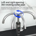 3000W 220V Electric Kitchen Water Heater Tap Instant Hot stainless steel Water Faucet Heater Cold Heating Faucet. 