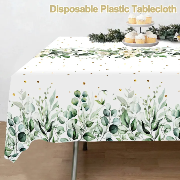 1pc%20Spring%20Sage%20Green%20Table%20Cloth%20Plastic%20Disposable%20Table%20Cover%20Eucalyptus%20Leaf%20Printed%20Pattern%20for%20Plant%20Themed%20Party%20-%20Image%205