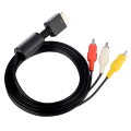 1.8m AV Audio Cable Game Composite 3 RCA Copper for  PS2/PS3/PS1 Console Wire AV Cable for PlayStation 1 2 3 Accessories. 