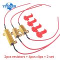 2PCS 25W 50w 6ohm 8ohm 50ohm Load Resistor LED Flash Rate Turn Signals Light Indicator Controllers, for Car Lamp. 