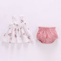 Lawadka Summer Thin Newborn Baby Clothes For Girls Set Print Mini Dress And PP Shorts 2Pcs Set Infant Baby Clothing Outfit 2024.