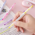 6 pcs/3 PCs set highlighter pen with 2 heads highlighter pen student use double heads highlighter pen 6/3 colors marker pen. 