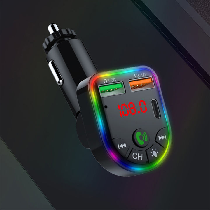 Car%20Bluetooth%20Adapter%20Type-C%20Dual%20USB%20Car%20Charger%20MP3%20Music%20Player%205.3%20FM%20Transmitter%20Handsfree%20Calling%20Audio%20Car%20Adapter%20-%20Image%205