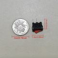 10 PCS/Lot 2 Pin 12V Car Boat Round Dot Light ON/OFF Rocker Toggle Switch Tool Black.