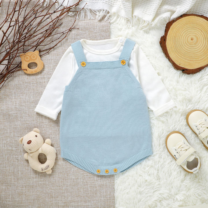 Newborn%20Baby%20Bodysuit%20Cotton%20Knit%20Infant%20Boy%20Girl%20Jumpsuit%20Sleeveless%20Summer%20Children%20Sling%20Clothes%20Fashion%20Solid%200-18M%20Overalls%20-%20Image%202
