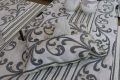Ivory Scroll Work Dining Table set Table Runner Table Mats Tissue box cover and cutlery Holder Dining Table set for 8. 