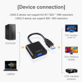 Natalink USB to VGA Adapter USB3.0 Converter External Multi-Monitor Adapter,1080P Display Extender for Laptop Desktop PC. 