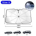 2024 Upgraded Car Windshield Sun Shade Umbrella Foldable Car Sunshade Front Window Cover for UV Ray Block & Sun Heat Protection. 
