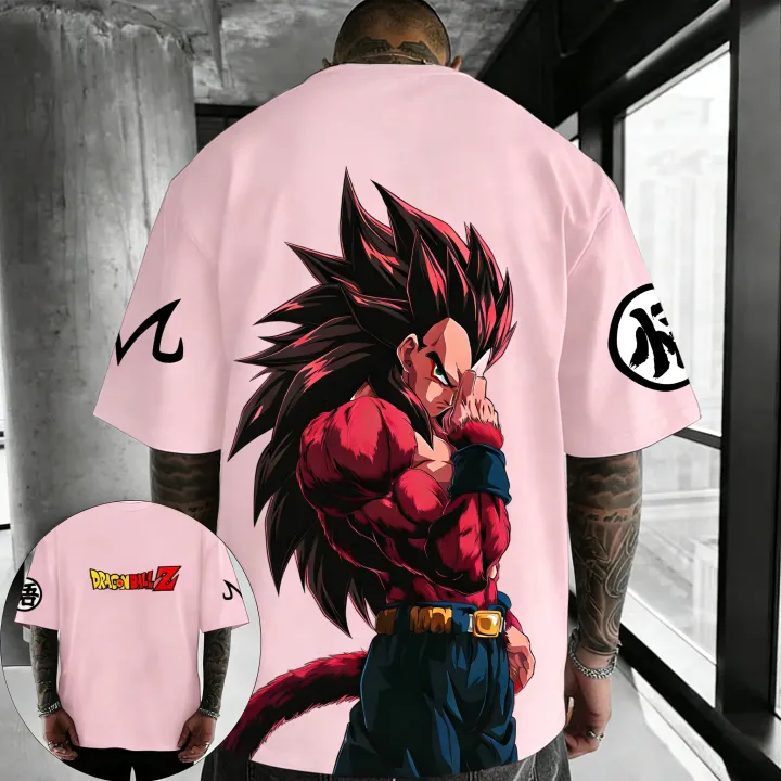 Dragon%20Ball%20Anime%20Oversized%20Cotton%20T-shirt%202026%20Summer%20New%20Vegeta%20Super%20Saiyan%204%20Printed%20Men's%20Street%20Hip%20Hop%20Loose%20Casual%20Top%20-%20Image%204