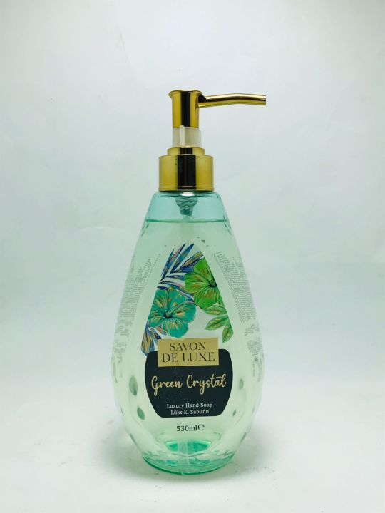 SAVON
DE LUXE
Luxury Hand Soap

530mle
Green Crystal