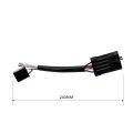 7" / 5.75" H4 LED Headlight Wire Harness Adapte For Harley Touring Trike Road King FLHR FLHTP FLHX 2014 2015 Headlamp Wire Plug.