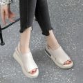 2025 Summer Wedge Platform Sandals Fashion Retro Romen Beach Shoes Ladies Casual Peep Toe Soft Comfortable Sandalias De Mujer. 