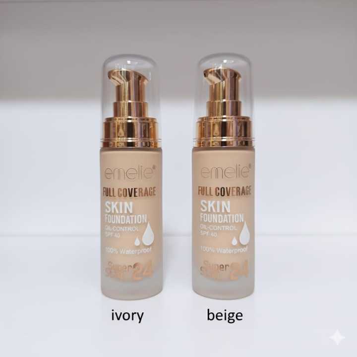 Super Stay 24 Hours Long Lasting | Light Weight | Full Coverage Skin Foundation – Oil Control • SPF 40 • 100% Waterproof.
