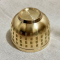 Gold Feng Shui Hundred Blessings Bowl Fine Workmanship Meaningful Copper Materials Exquisite Mini.