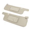2Pcs Car Sun Visor Gray Makeup Mirror Sun Shielding Board For Toyota Corolla 2001 2002 2003 2004 2005 2006 2007.