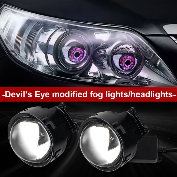 3-inch%20Devil's%20Eye%20Auto%20Accessories%20Headlight%20Led%20Lenses%20Retrofit%20Kits%20Assembly%20LED%20Car%20Dynamic%20Lights%2012v%20with%20Remote%20Control%20-%20Image%202