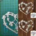 New love Wreath metal cutting die mould scrapbook decoration embossed photo album decoration card making DIY handicrafts. 