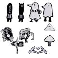 2-3pcs Cartoon Comic Goodnight Punpun Enamel Pin Oyasumi Punpun Devil Horn Eyes Brooches Lapel Backpack Badge For Kids Friends. 