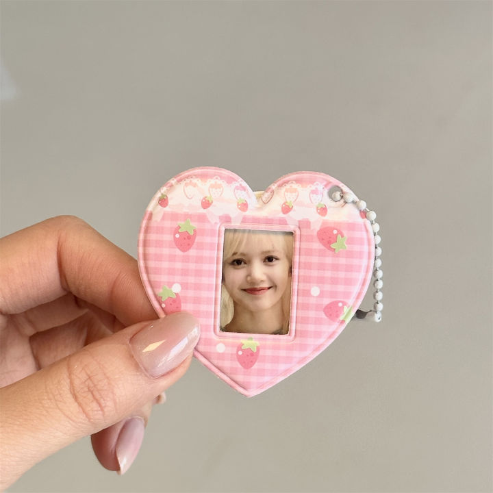 INS%20Korean%20Style%20Photo%20Card%20Holder%20Cute%201%20inch%20ID%20Photo%20Storage%20Display%20Pendant%20Keychain%20Ornaments%20Star%20Chasing%20Girl%20%20-%20Image%203