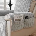 1Seater Recliner Sofa Covers Flannel Plush Armchair Slipcovers with Pockets Relax Recliners Sofa Mat Chair Cover Home. 
