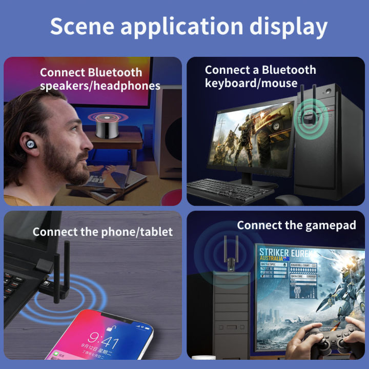 150m%20USB%20Bluetooth%205.4%20Adapter%205.3%20Dongle%20for%20PC%20Wireless%20Mouse%20Keyboard%20Music%20Audio%20Receiver%20Transmitter%20Bluetooth%20-%20Image%204