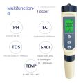 5-in-1 Water Quality Tester, PH / TDS / EC /Salinit/Temperature Water Quality Tester, Water Testers with Back light | High Accuracy 0.01 PH | Mini Water Meter Quality for Drinking Water Hydroponics. 