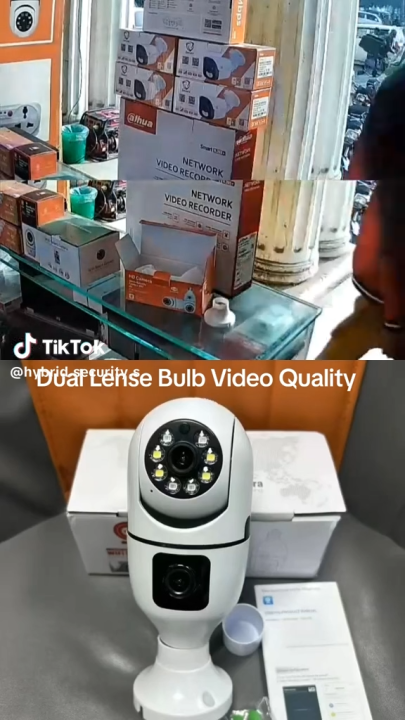 V380 Pro Smart Bulb Security Camera - Dual Lens – 4MP HD | 360 ...