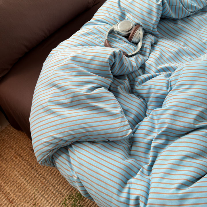 Soft%20Washed%20Cotton%20Bedding%20Set%20Blue%20Brown%20Stripe%20Duvet%20Cover%20Set%20With%202%20Pillowcases%20For%20Daily%20Bedroom%20Decor%20Twin%20Queen%20No%20Sheet%20-%20Image%205