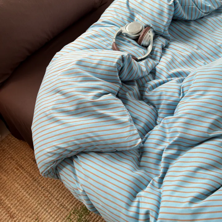 Soft%20Washed%20Cotton%20Bedding%20Set%20Blue%20Brown%20Stripe%20Duvet%20Cover%20Set%20With%202%20Pillowcases%20For%20Daily%20Bedroom%20Decor%20Twin%20Queen%20No%20Sheet%20-%20Image%205