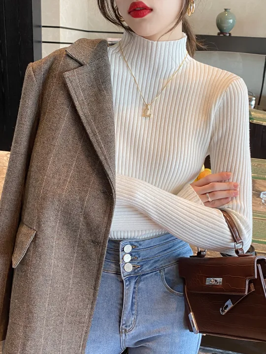 Elegant%20Solid%20Basic%20Knitted%20Tops%20Women%20Turtlneck%20Sweater%20Long%20Sleeve%20Casual%20Slim%20Pullover%20Korean%20Fashion%20Simple%20Chic%20Clothes%20-%20Image%205