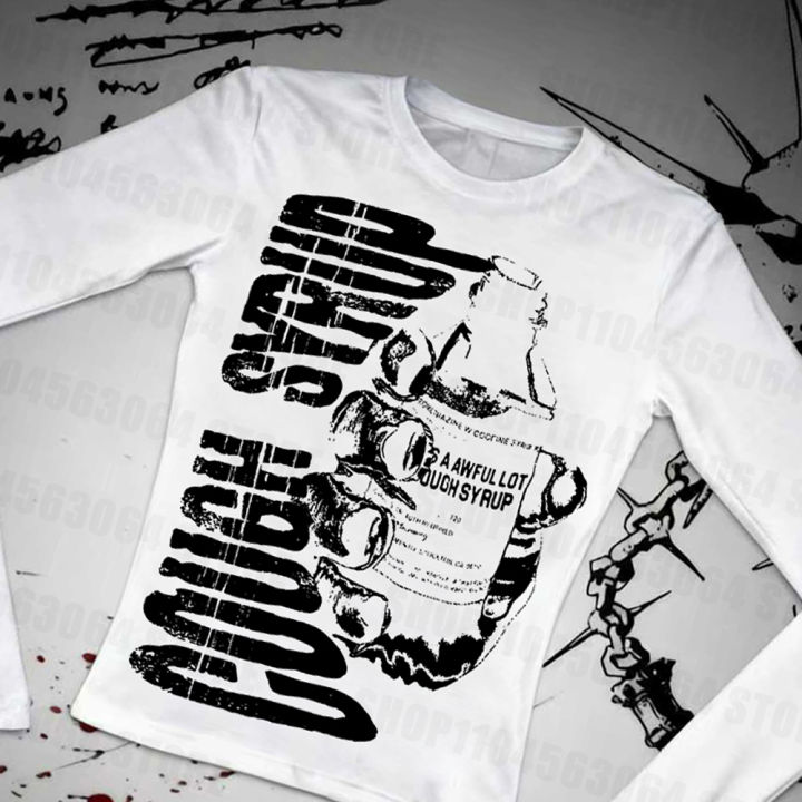 Spring%20new%20American%20spicy%20girl%20printed%20long%20sleeved%20T-shirt,%20fashionable%20and%20simple%20style,%20loose%20round%20neck%20slimming%20women's%20sty%20-%20Image%204