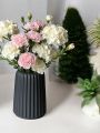 Stripped heightened flower decorative vase for home decoration. 