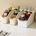 Curved Plastic Storage Bins Set - Multipurpose Home Organization Boxes for Cleaning Supplies & Household Essentials. 