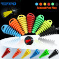 Pipe Protector Exhaust Pipe Plug Tailpipe Air Bleeder Plug Exhaust Silencer Wash Plug Motorcycle Dirt Bike Motocross.