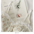 1PC Women's Camisole Summer French Lace Floral Ruffle No Steel Ring With Chest Pad Girl Bottoming Shirt Tank Top.