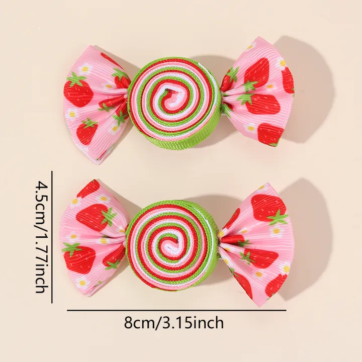 2Pcs%20Candy%20Bow%20Hair%20Clips%20Sweet%20Strawberry%20Heart%20Print%20Hairpins%20Rainbow%20Barrette%20For%20Girls%20Kids%20Children%20Headwear%20Accessories%20-%20Image%206