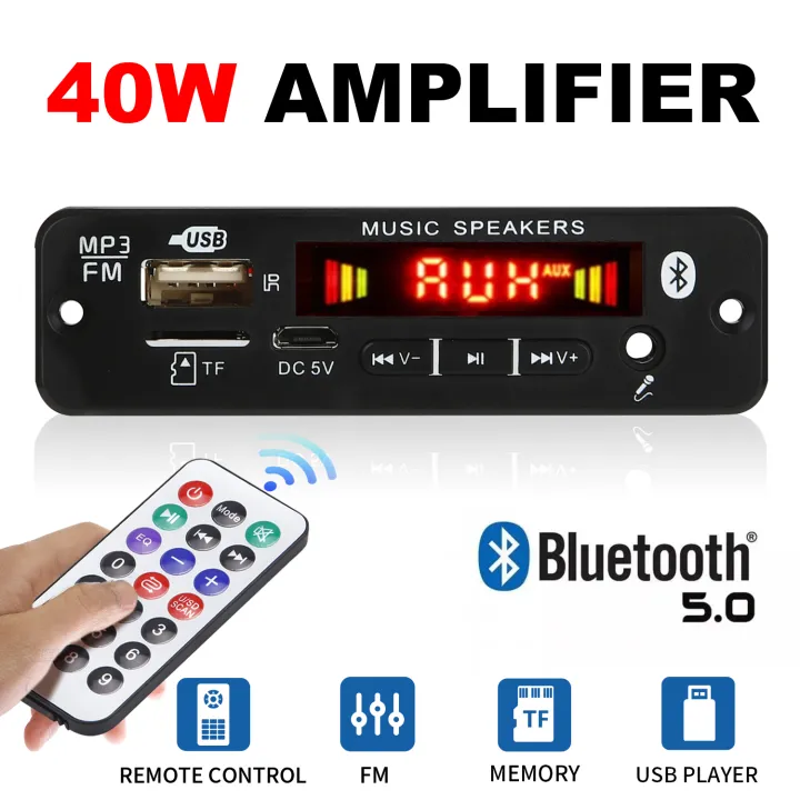DC%2012V%20%20Bluetooth%205.0%20MP3%20Decoding%20Board%2040W%20Amplifier%20Audio%20DIY%20MP3%20Player%20Car%20FM%20Radio%20Module%20TF%203.5mm%20Mic%20USB%20Record%20Call%20-%20Image%202